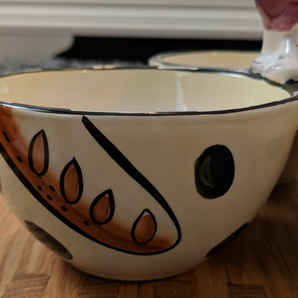 CLAY ART 3 section serving dish - Picture 4 of 7